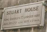 King Charles 1 stayed in the house during the English Civil War